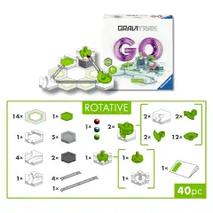 GraviTrax GO Rotative, 40 Pezzi - Giochi di società