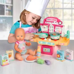Nenuco Magic Cooking | Bambola 30 cm con Cucina Interattiva Luci e Suoni - Bambole e accessori
