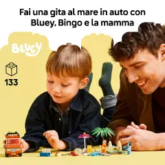 Lego Bluey Vacanza sulla Spiaggia della Famiglia di Bluey 11202 - lego
