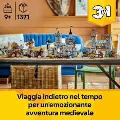 Lego Creator 31168 Castello Medievale 3in1, Torneo o Villaggio - lego
