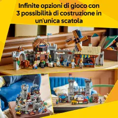 Lego Creator 31168 Castello Medievale 3in1, Torneo o Villaggio - lego