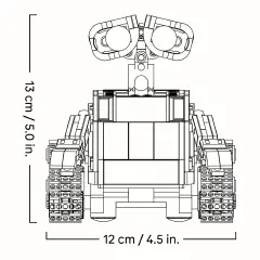 LEGO Disney Pixar WALL-E e EVE Set da Collezione per Adulti 43279 - lego