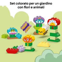 LEGO DUPLO Giardino e Fiori Creativi 10444 con Animali e Numeri - Costruzioni in plastica