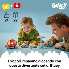 Lego Duplo Bluey Visita alla Gelateria di Bluey 10458 - Gioco Educativo - Costruzioni in plastica