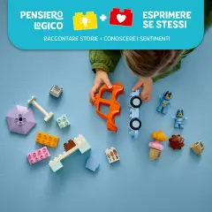 Lego Duplo Bluey Visita alla Gelateria di Bluey 10458 - Gioco Educativo - Costruzioni in plastica