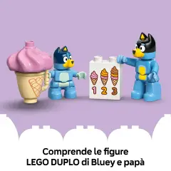 Lego Duplo Bluey Visita alla Gelateria di Bluey 10458 - Gioco Educativo - Costruzioni in plastica
