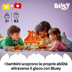 Lego Duplo Bluey Casa della Famiglia di Bluey con Gioco di Memoria 10459 - Costruzioni in plastica