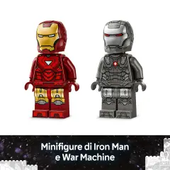 Lego Super Heroes Marvel Iron Man e War Machine Contro I Droni di Hammer 76320 - lego