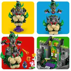 Lego Super Mario Principe Florian e Bowser Castello 72042 - lego
