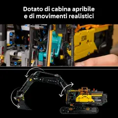 Lego Technic Escavatore Volvo Ec500 Hybrid 42215 - lego
