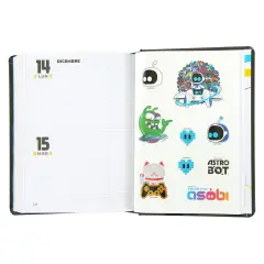 Playcomix Diario Agenda 16 Mesi Medium Black 2026 - diari