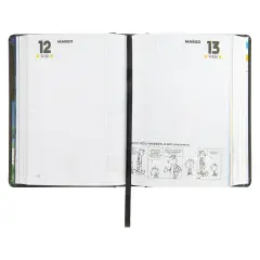 Playcomix Diario Agenda 16 Mesi Medium Black 2026 - diari