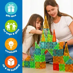Geomag Magnetic Tiles Gems 44– Costruzioni Magnetiche Creative - Costruzioni tecniche