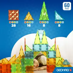 Geomag Magnetic Tiles Gems 60 Costruzioni Magnetiche Creative - Costruzioni tecniche