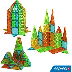 Geomag Magnetic Tiles Gems 60 Costruzioni Magnetiche Creative - Costruzioni tecniche