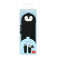 Legami - Kawaii Astuccio Scuola 2 in 1 in Morbido Silicone, Tema Penguin - regalo e gadget valigeria