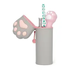 Legami - Kawaii Astuccio Scuola 2 in 1 in Morbido Silicone, Tema Kitty Paw - regalo e gadget valigeria