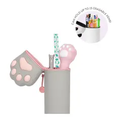 Legami - Kawaii Astuccio Scuola 2 in 1 in Morbido Silicone, Tema Kitty Paw - regalo e gadget valigeria