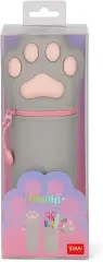 Legami - Kawaii Astuccio Scuola 2 in 1 in Morbido Silicone, Tema Kitty Paw - regalo e gadget valigeria