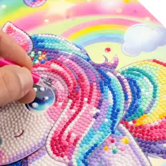 Quadro Crystal Art Kawaii Unicorno Diamantiny - creatività