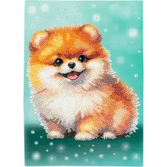 Quadro Crystal Art Diamantiny Level Up Volpino con 3000 Gemme - regalo e gadget valigeria