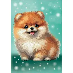 Quadro Crystal Art Diamantiny Level Up Volpino con 3000 Gemme - regalo e gadget valigeria