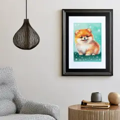 Quadro Crystal Art Diamantiny Level Up Volpino con 3000 Gemme - regalo e gadget valigeria