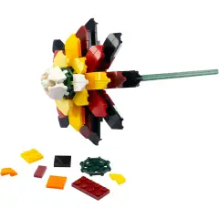 Set Costruzioni Flower Mattoncini Fiore Dalia Rossa - tematiche