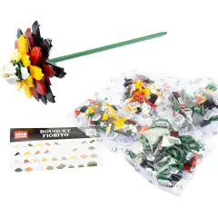 Set Costruzioni Flower Mattoncini Fiore Dalia Rossa - tematiche