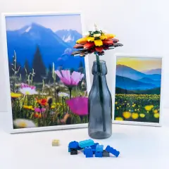 Set Costruzioni Flower Mattoncini Fiore Dalia Rossa - tematiche