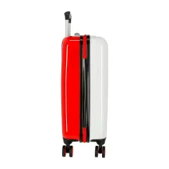 Valigia Trolley Mickey 3D 55cm ABS Bianco 4 Ruote Rigide - regalo e gadget valigeria