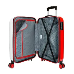 Valigia Trolley Mickey 3D 55cm ABS Bianco 4 Ruote Rigide - regalo e gadget valigeria