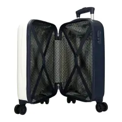 Valigia Mickey Cheerful 50cm ABS Bianca 4 Ruote Bimbo - regalo e gadget valigeria