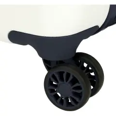 Valigia Mickey Cheerful 50cm ABS Bianca 4 Ruote Bimbo - regalo e gadget valigeria