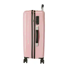 Valigia Media Disney Mickey 68cm ABS Rosa Malva TSA - regalo e gadget valigeria