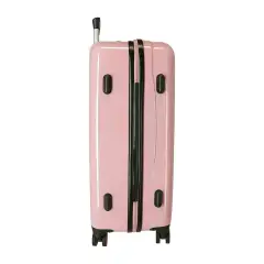 Valigia Media Disney Mickey 68cm ABS Rosa Malva TSA - regalo e gadget valigeria