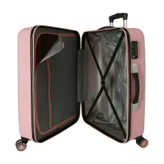 Valigia Media Disney Mickey 68cm ABS Rosa Malva TSA - regalo e gadget valigeria