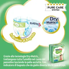 Babylino Sensitive Pannolini Taglia 4+, Maxi Plus (10-15kg), 76 Unità - pannolini e salviettine