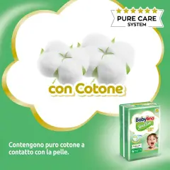 Babylino Sensitive Pannolini Taglia 6, Extra Large (13-18Kg), 62 Unità - pannolini e salviettine