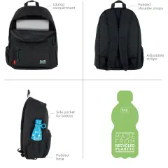 Zaino My Backpack Flowers Legami 32L con Scomparto Laptop - zaini americani