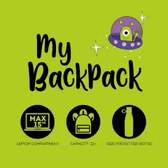 Zaino My Backpack Space Legami 32L con Scomparto Laptop - zaini americani