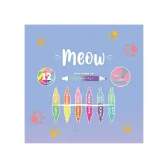 Legami - Set di 6 Evidenziatori Doppia Punta - Kitty - cancelleria