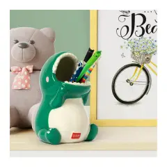 Portapenne in Ceramica Legami Desk Friends Dino - regalo e gadget valigeria