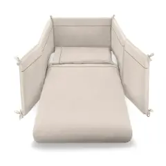 Lettino Evolutivo Win Pali Bianco 6in1 Con Tessile Tinta Unita Ecrù - collezioni