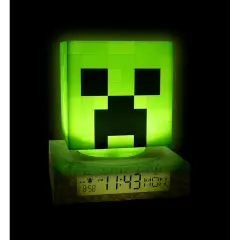 Sveglia con Luce Notturna 3D Creeper Minecraft – Allarme e Data - regalo e gadget valigeria
