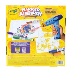 Crayola Marker Airbrush – Aerografo Creativo con Pennarelli e Stencil - creatività