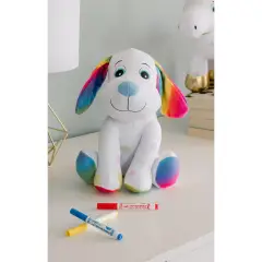 Crayola Colour Me Plush – Peluche Cagnolino Colorabile e Lavabile - creatività