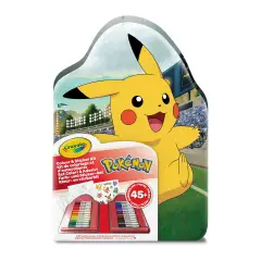 Crayola Valigetta Colori & Adesivi Pokémon – Set Creativo 45 Pezzi - creatività