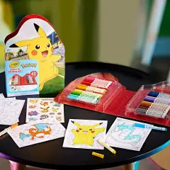 Crayola Valigetta Colori & Adesivi Pokémon – Set Creativo 45 Pezzi - creatività