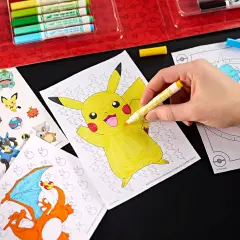 Crayola Valigetta Colori & Adesivi Pokémon – Set Creativo 45 Pezzi - creatività